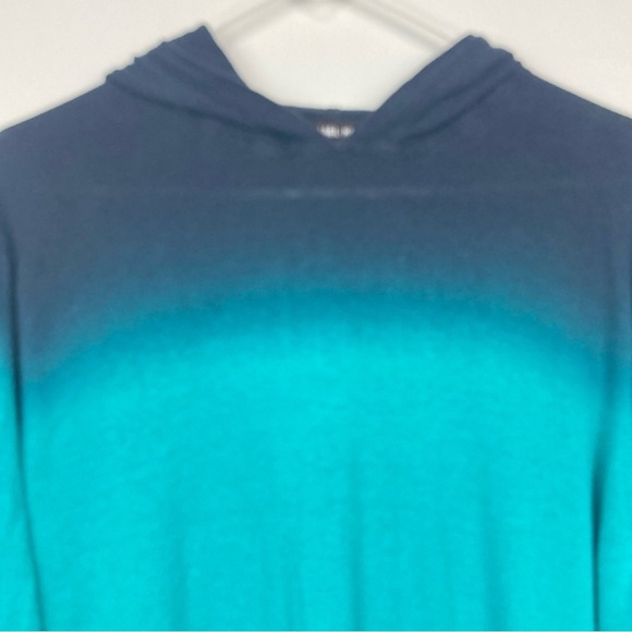 MICHAEL KORS Linen/Cotton Blend Ombré Lightweight Hoodie/Hooded Sweatshirt - XL - Picture 4 of 10